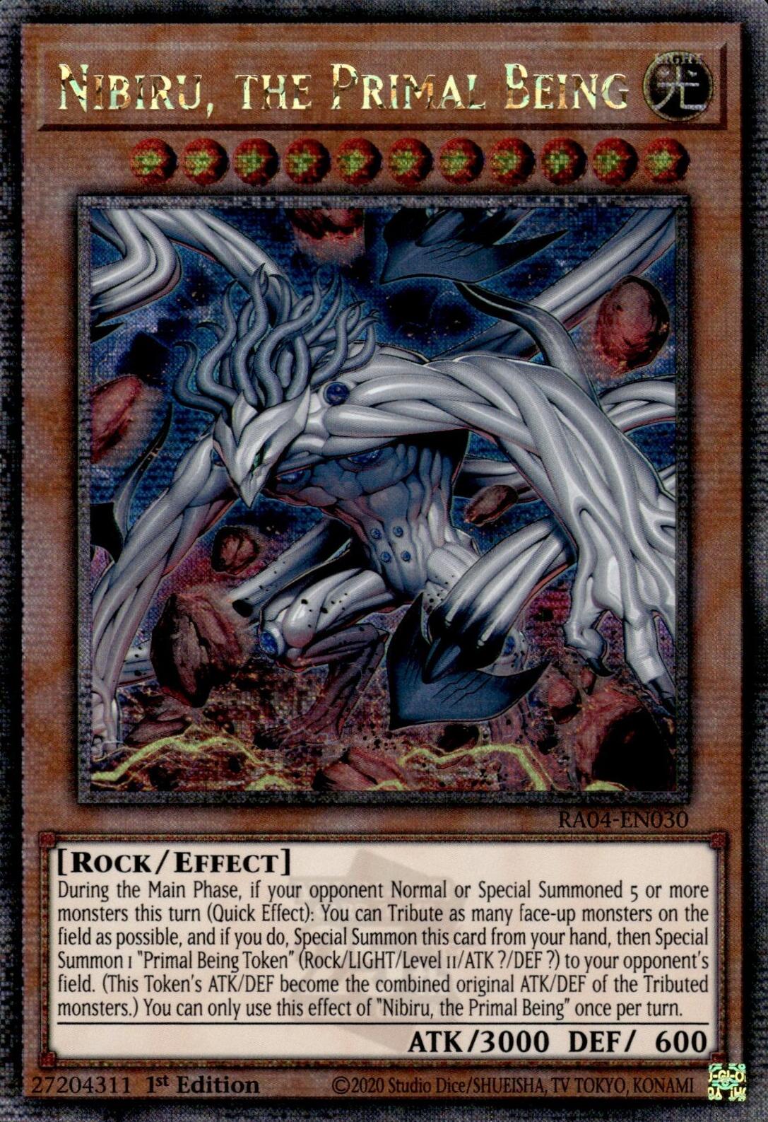 Nibiru, the Primal Being (New Art) [RA04-EN030] Quarter Century Secret Rare | RetroPlay Games