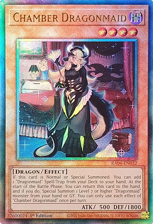 Chamber Dragonmaid [RA04-EN032] Prismatic Ultimate Rare | RetroPlay Games