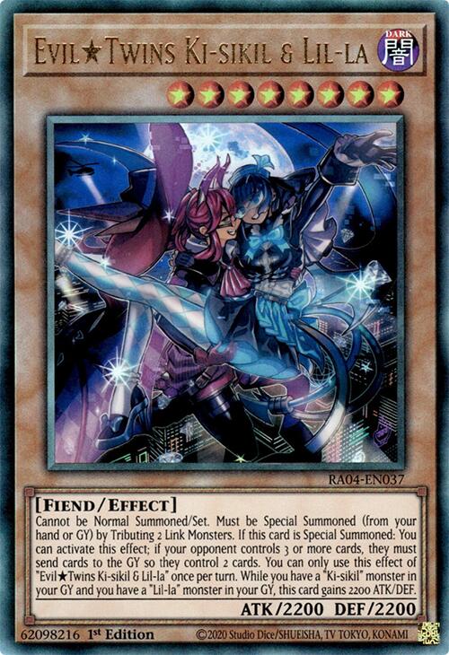 EvilTwins Ki-sikil & Lil-la [RA04-EN037] Prismatic Ultimate Rare | RetroPlay Games
