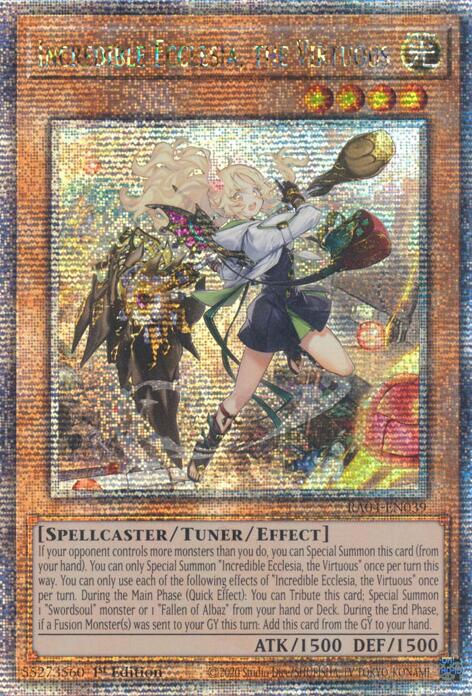 Incredible Ecclesia, the Virtuous (New Art) [RA04-EN039] Quarter Century Secret Rare | RetroPlay Games