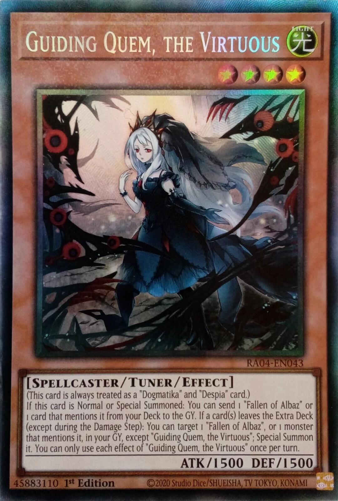 Guiding Quem, the Virtuous [RA04-EN043] Prismatic Collector's Rare | RetroPlay Games