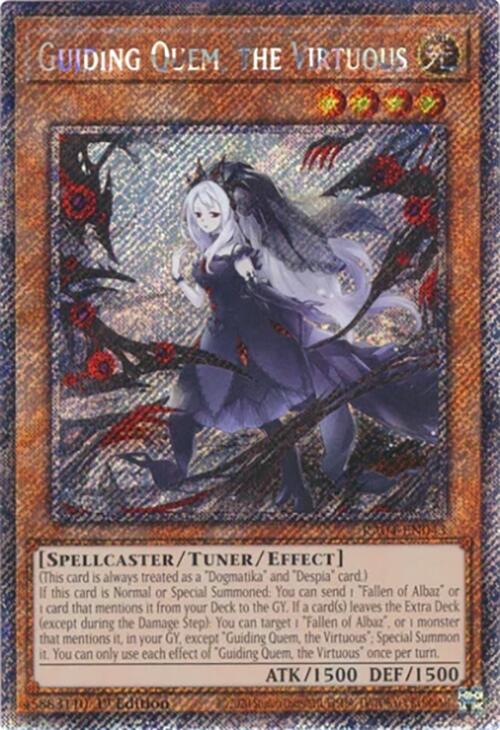 Guiding Quem, the Virtuous [RA04-EN043] Platinum Secret Rare | RetroPlay Games