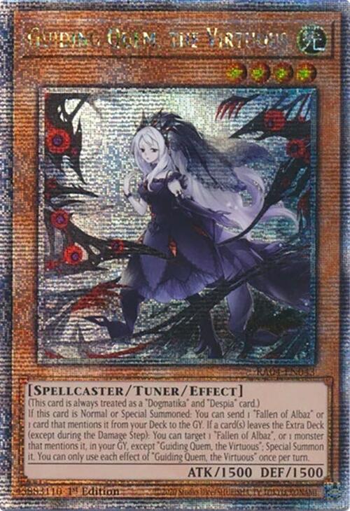 Guiding Quem, the Virtuous [RA04-EN043] Quarter Century Secret Rare | RetroPlay Games