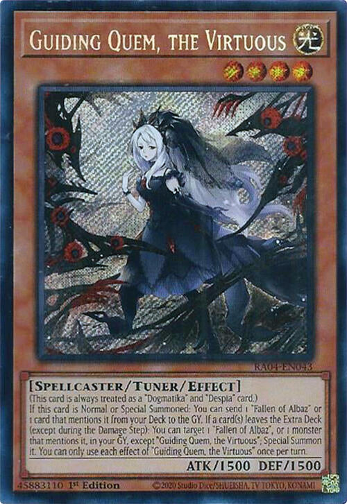 Guiding Quem, the Virtuous [RA04-EN043] Secret Rare | RetroPlay Games