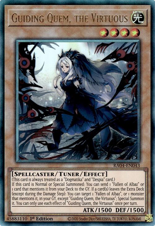 Guiding Quem, the Virtuous [RA04-EN043] Prismatic Ultimate Rare | RetroPlay Games