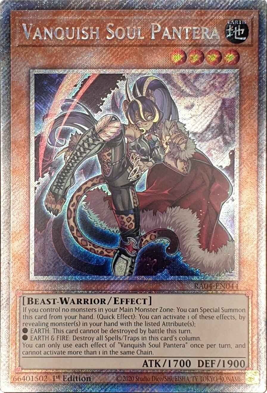 Vanquish Soul Pantera [RA04-EN044] Platinum Secret Rare | RetroPlay Games