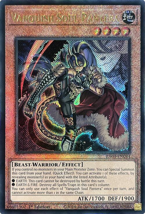 Vanquish Soul Pantera [RA04-EN044] Prismatic Ultimate Rare | RetroPlay Games