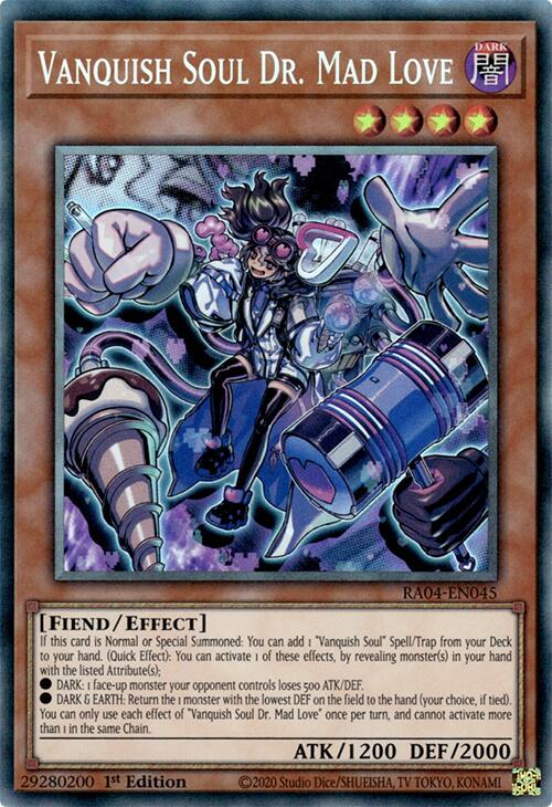 Vanquish Soul Dr. Mad Love [RA04-EN045] Prismatic Collector's Rare | RetroPlay Games