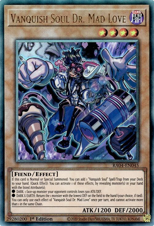 Vanquish Soul Dr. Mad Love [RA04-EN045] Prismatic Ultimate Rare | RetroPlay Games