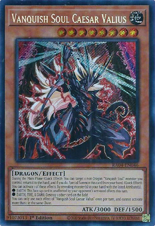 Vanquish Soul Caesar Valius [RA04-EN046] Secret Rare | RetroPlay Games