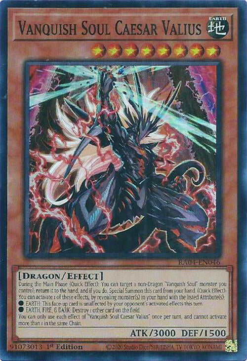 Vanquish Soul Caesar Valius [RA04-EN046] Super Rare | RetroPlay Games