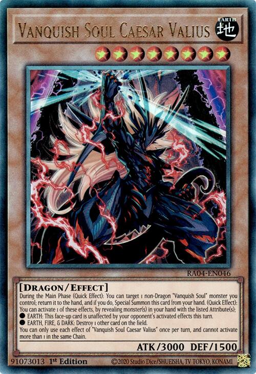 Vanquish Soul Caesar Valius [RA04-EN046] Prismatic Ultimate Rare | RetroPlay Games