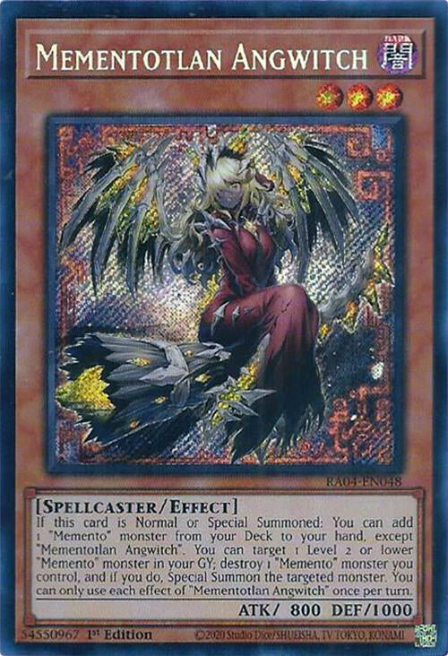 Mementotlan Angwitch [RA04-EN048] Secret Rare | RetroPlay Games