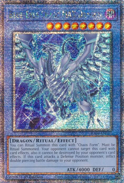 Blue-Eyes Chaos MAX Dragon (New Art) [RA04-EN051] Quarter Century Secret Rare | RetroPlay Games