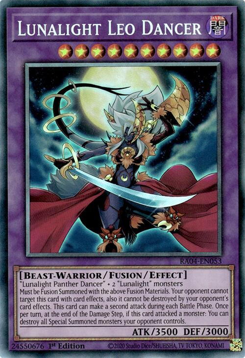 Lunalight Leo Dancer [RA04-EN053] Prismatic Collector's Rare | RetroPlay Games