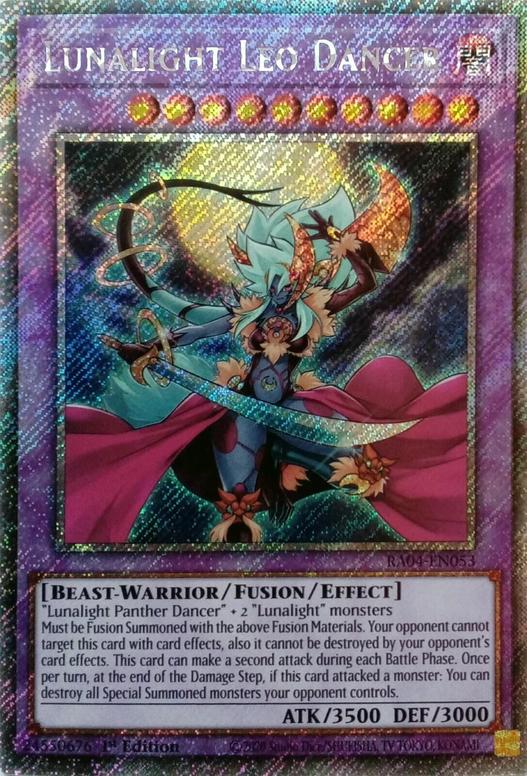 Lunalight Leo Dancer [RA04-EN053] Platinum Secret Rare | RetroPlay Games