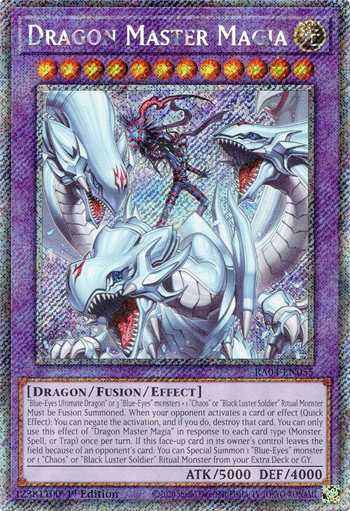 Dragon Master Magia [RA04-EN055] Platinum Secret Rare | RetroPlay Games