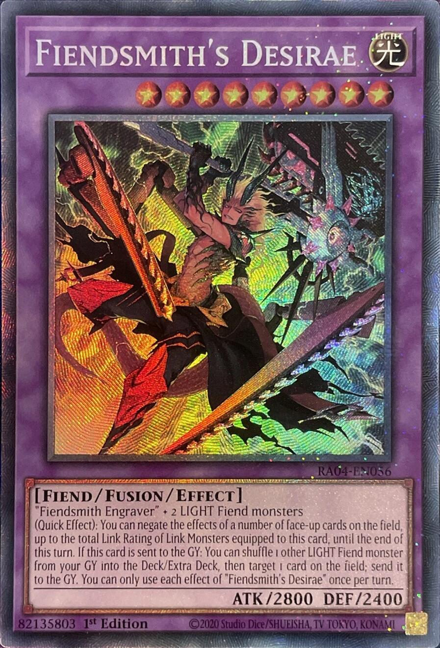Fiendsmith's Desirae [RA04-EN056] Prismatic Collector's Rare | RetroPlay Games