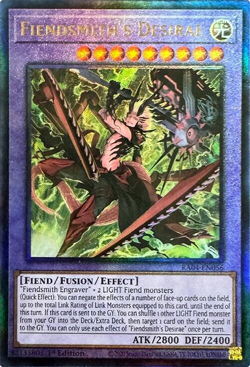 Fiendsmith's Desirae [RA04-EN056] Prismatic Ultimate Rare | RetroPlay Games