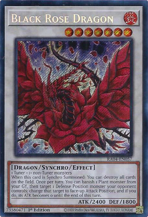 Black Rose Dragon [RA04-EN057] Secret Rare | RetroPlay Games
