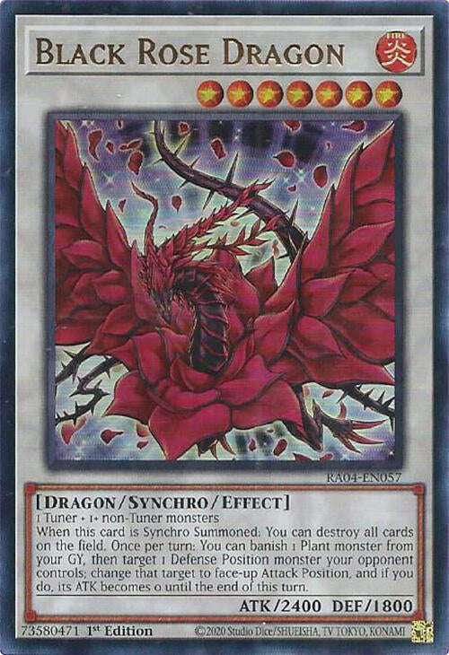 Black Rose Dragon [RA04-EN057] Ultra Rare | RetroPlay Games