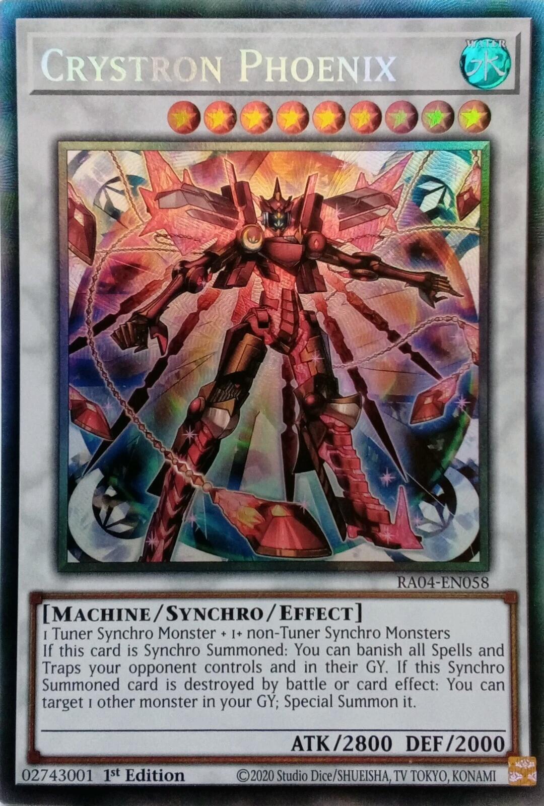 Crystron Phoenix [RA04-EN058] Prismatic Collector's Rare | RetroPlay Games