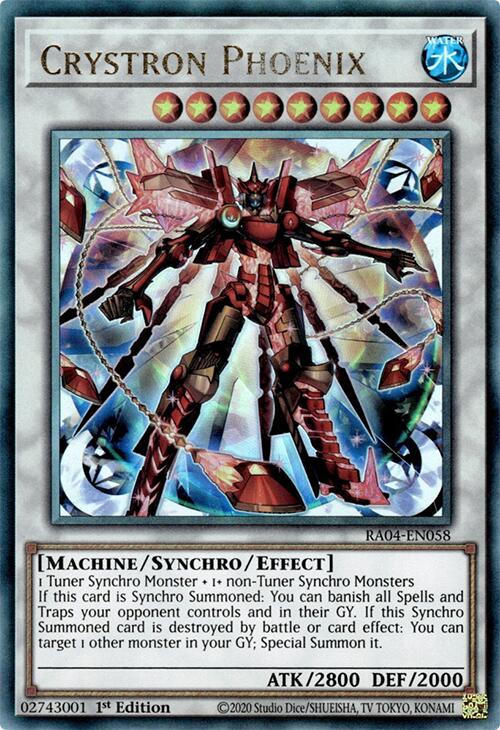 Crystron Phoenix [RA04-EN058] Prismatic Ultimate Rare | RetroPlay Games