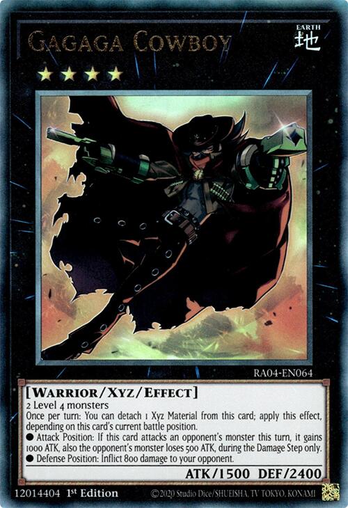 Gagaga Cowboy [RA04-EN064] Prismatic Ultimate Rare | RetroPlay Games
