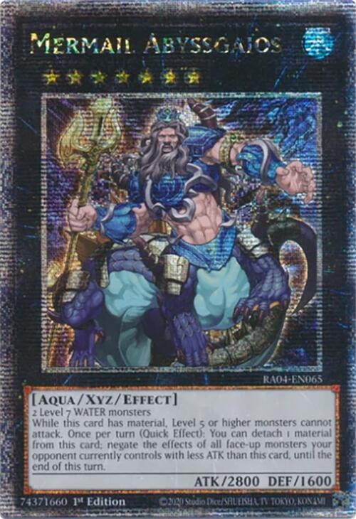 Mermail Abyssgaios [RA04-EN065] Quarter Century Secret Rare | RetroPlay Games