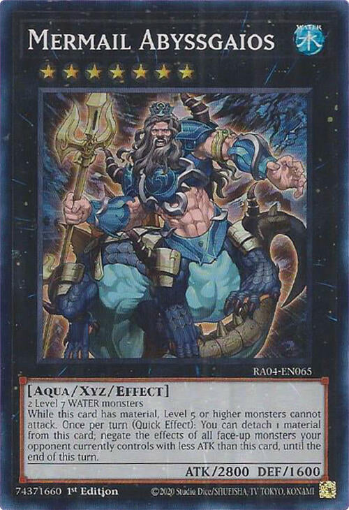 Mermail Abyssgaios [RA04-EN065] Super Rare | RetroPlay Games