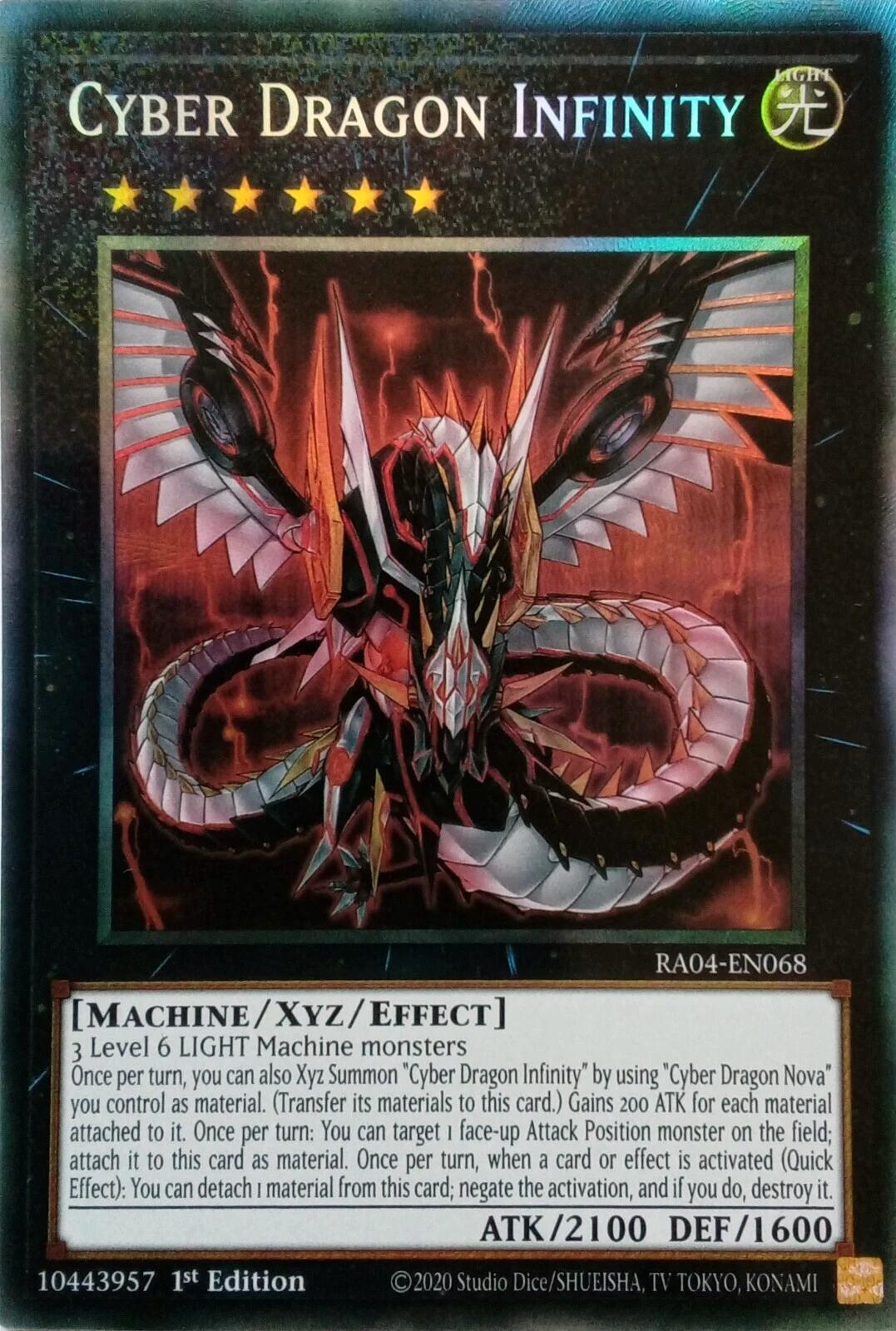 Cyber Dragon Infinity [RA04-EN068] Prismatic Collector's Rare | RetroPlay Games