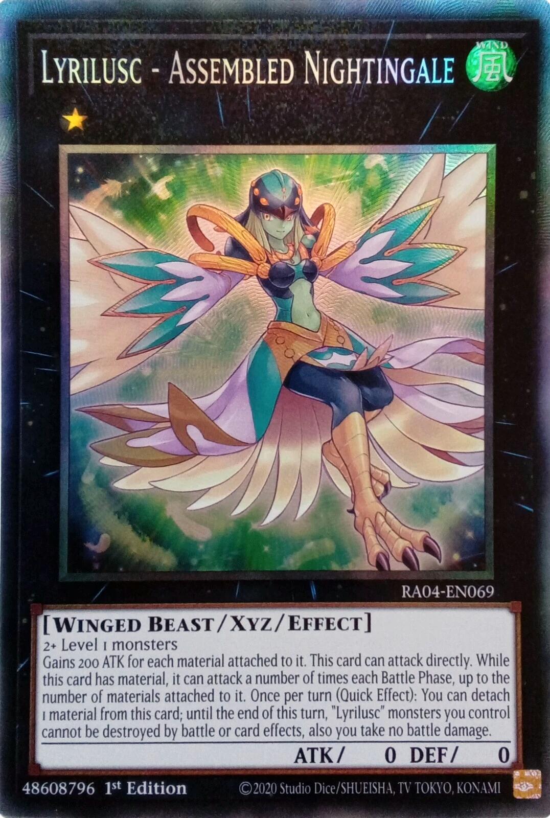 Lyrilusc - Assembled Nightingale [RA04-EN069] Prismatic Collector's Rare | RetroPlay Games