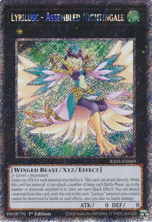 Lyrilusc - Assembled Nightingale [RA04-EN069] Platinum Secret Rare | RetroPlay Games