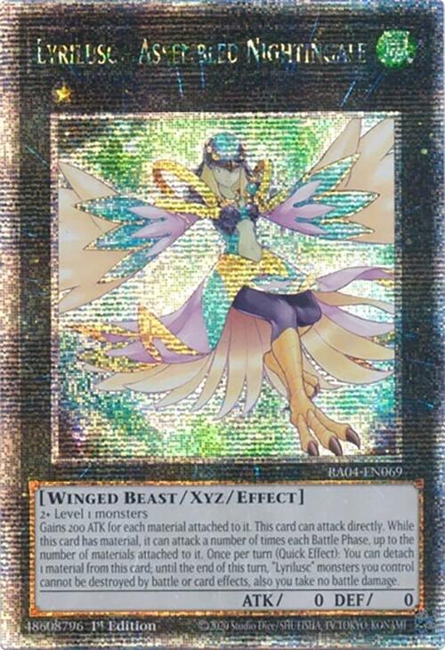 Lyrilusc - Assembled Nightingale [RA04-EN069] Quarter Century Secret Rare | RetroPlay Games