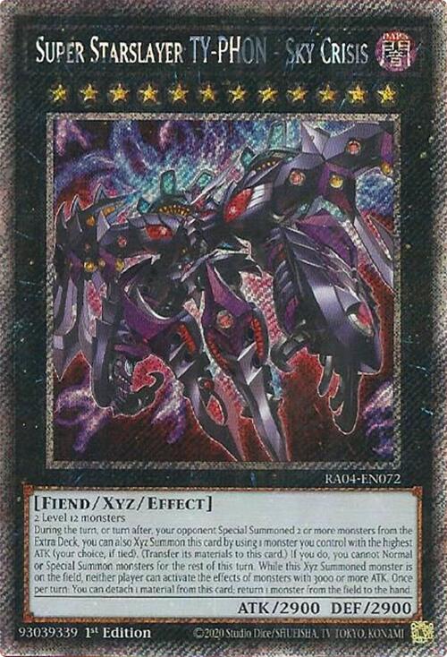 Super Starslayer TY-PHON - Sky Crisis [RA04-EN072] Platinum Secret Rare | RetroPlay Games