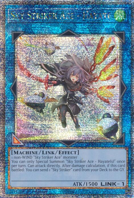 Sky Striker Ace - Hayate (New Art) [RA04-EN073] Quarter Century Secret Rare | RetroPlay Games