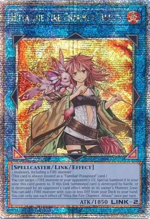 Hiita the Fire Charmer, Ablaze [RA04-EN074] Quarter Century Secret Rare | RetroPlay Games