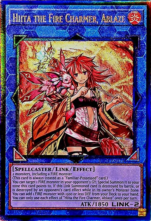 Hiita the Fire Charmer, Ablaze [RA04-EN074] Prismatic Ultimate Rare | RetroPlay Games