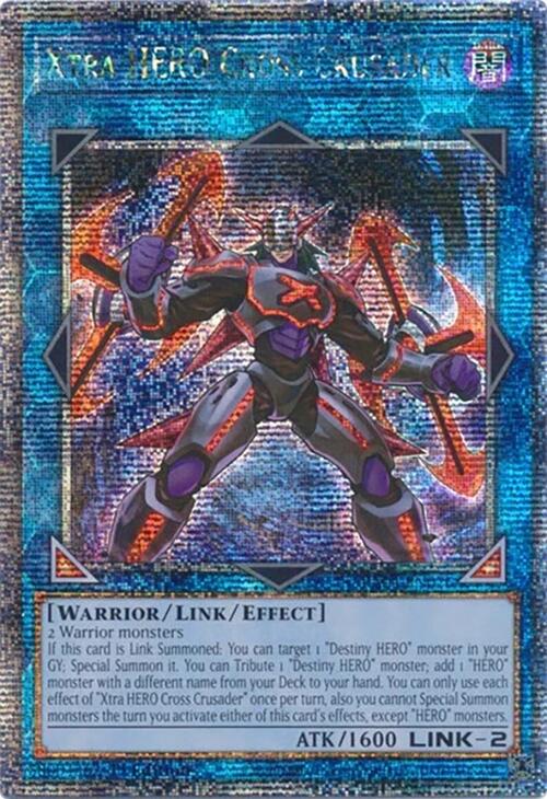 Xtra HERO Cross Crusader [RA04-EN076] Quarter Century Secret Rare | RetroPlay Games