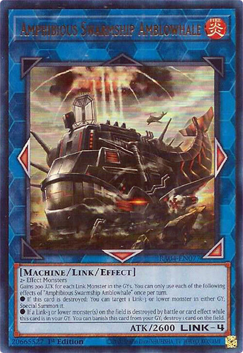 Amphibious Swarmship Amblowhale [RA04-EN077] Ultra Rare | RetroPlay Games