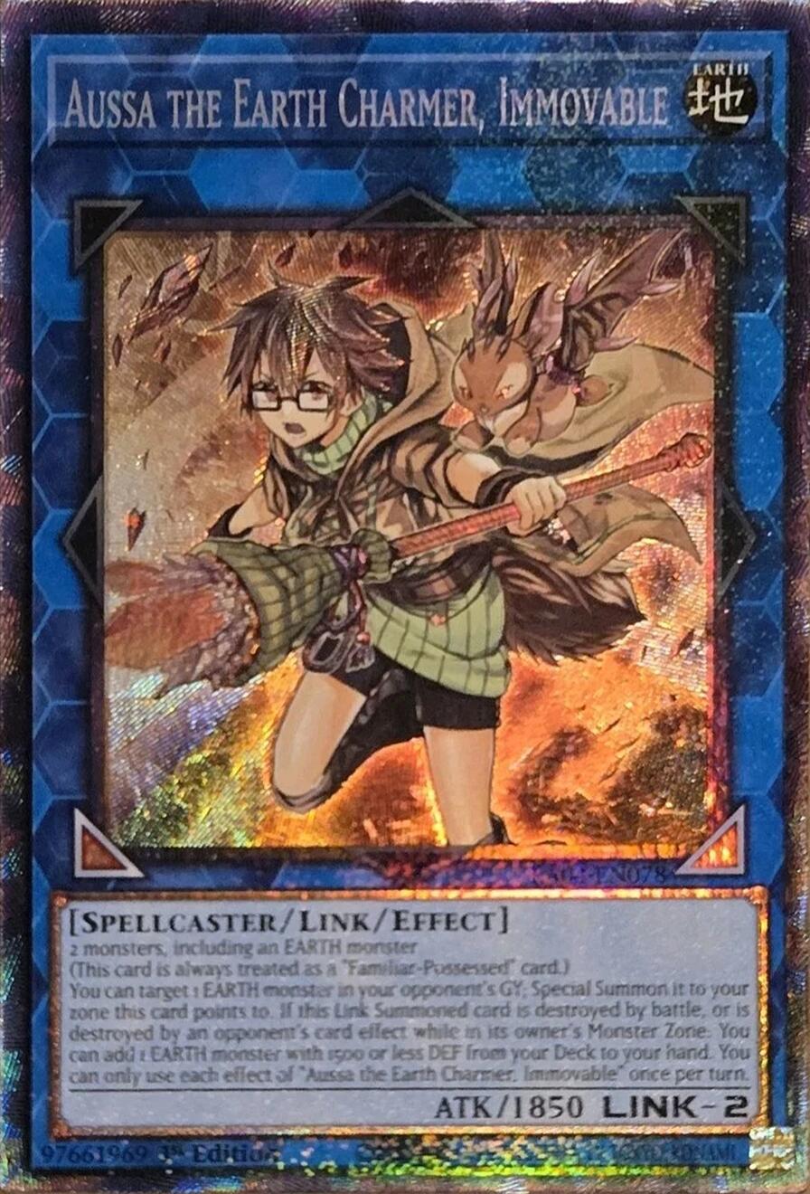 Aussa the Earth Charmer, Immovable [RA04-EN078] Prismatic Collector's Rare | RetroPlay Games