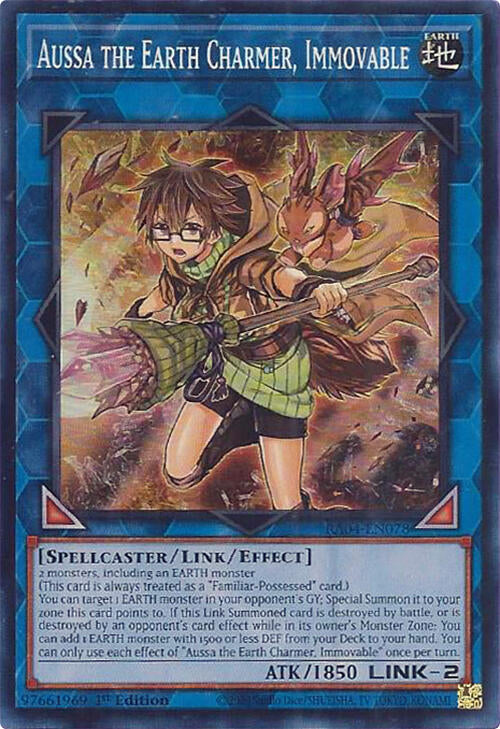 Aussa the Earth Charmer, Immovable [RA04-EN078] Super Rare | RetroPlay Games
