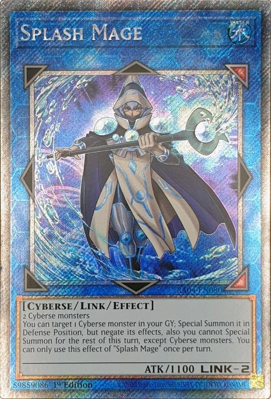 Splash Mage [RA04-EN080] Platinum Secret Rare | RetroPlay Games