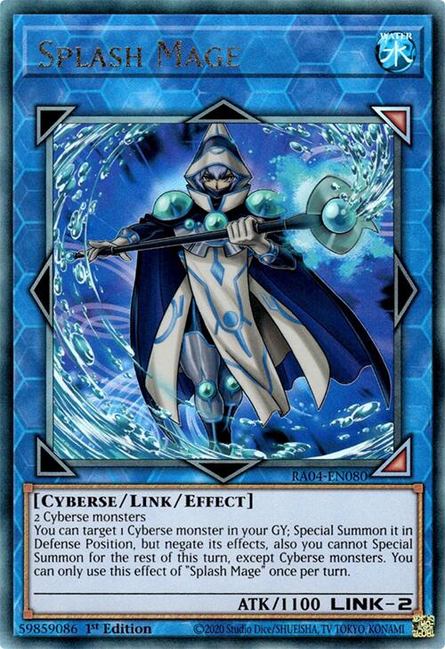 Splash Mage [RA04-EN080] Prismatic Ultimate Rare | RetroPlay Games