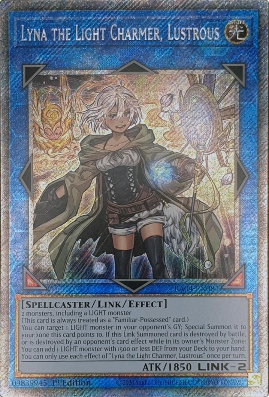 Lyna the Light Charmer, Lustrous [RA04-EN081] Platinum Secret Rare | RetroPlay Games