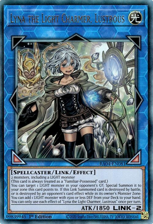 Lyna the Light Charmer, Lustrous [RA04-EN081] Prismatic Ultimate Rare | RetroPlay Games
