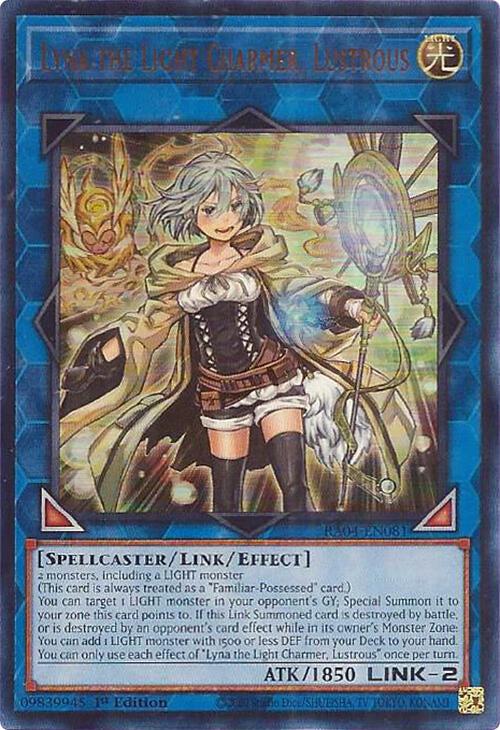 Lyna the Light Charmer, Lustrous [RA04-EN081] Ultra Rare | RetroPlay Games