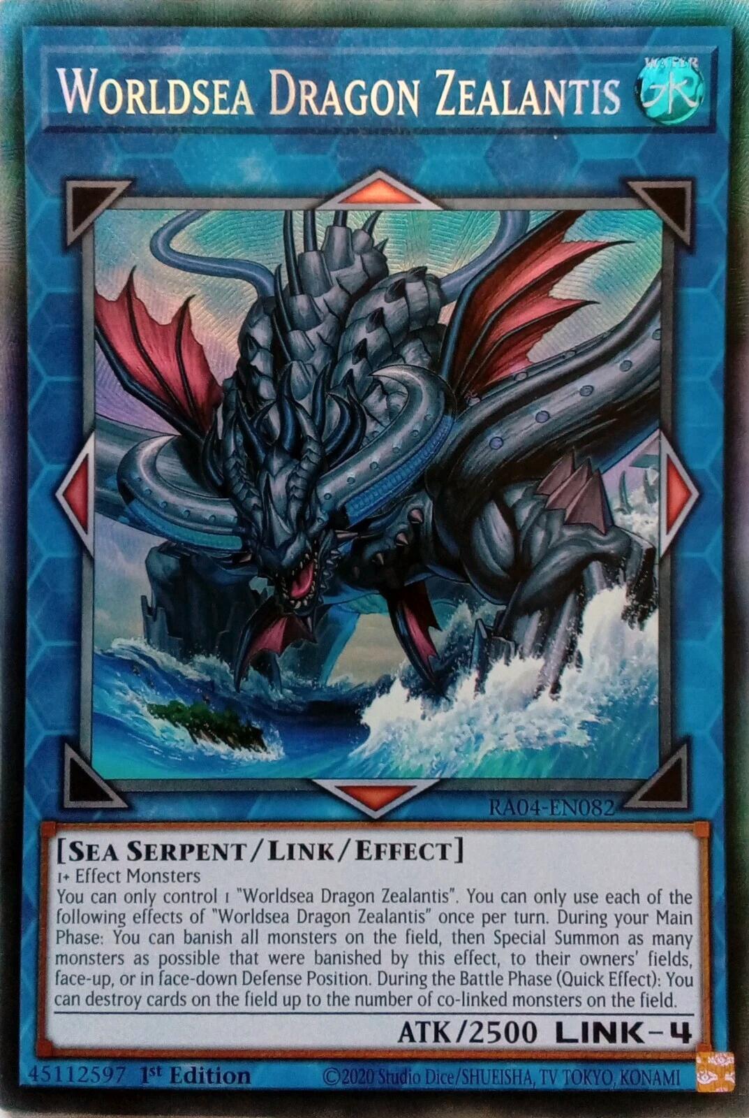 Worldsea Dragon Zealantis [RA04-EN082] Prismatic Collector's Rare | RetroPlay Games