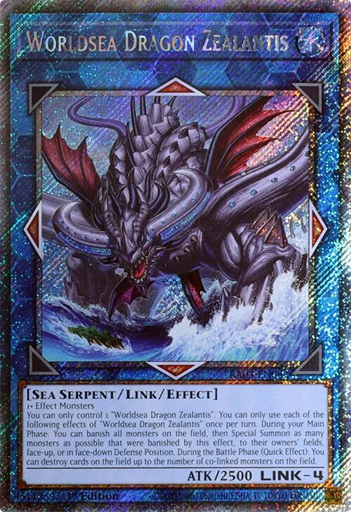 Worldsea Dragon Zealantis [RA04-EN082] Platinum Secret Rare | RetroPlay Games