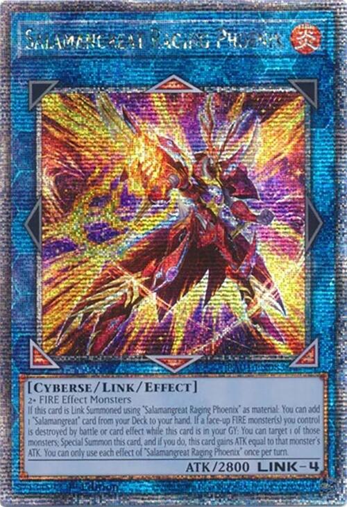 Salamangreat Raging Phoenix [RA04-EN083] Quarter Century Secret Rare | RetroPlay Games